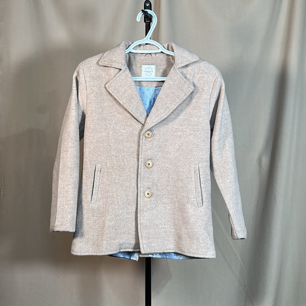 Cream Tan HopScotch Wool Jacket Size 9-10